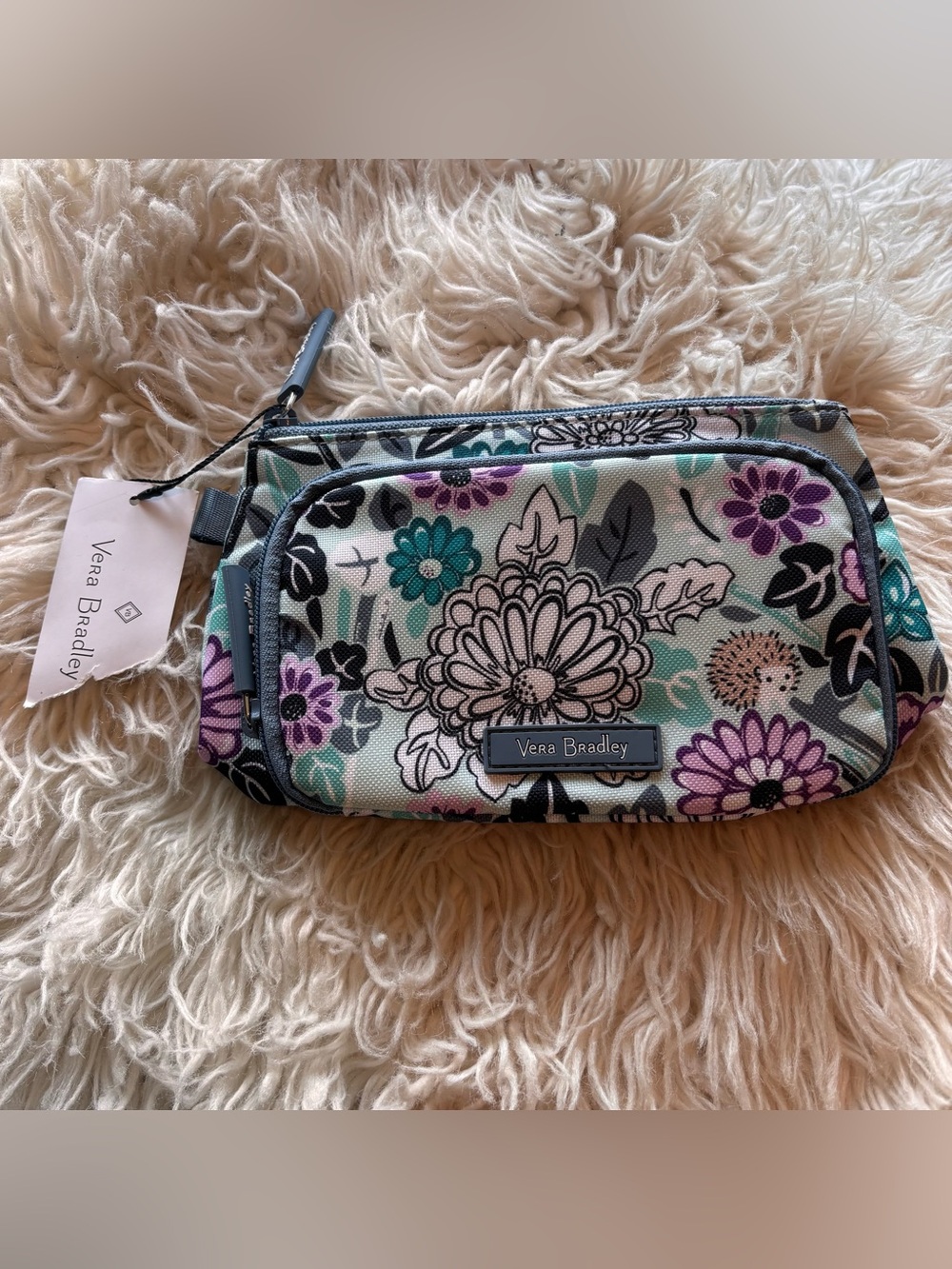 Vera Bradley Lighten Up Compact Organizer- Penelope's Garden floral pattern